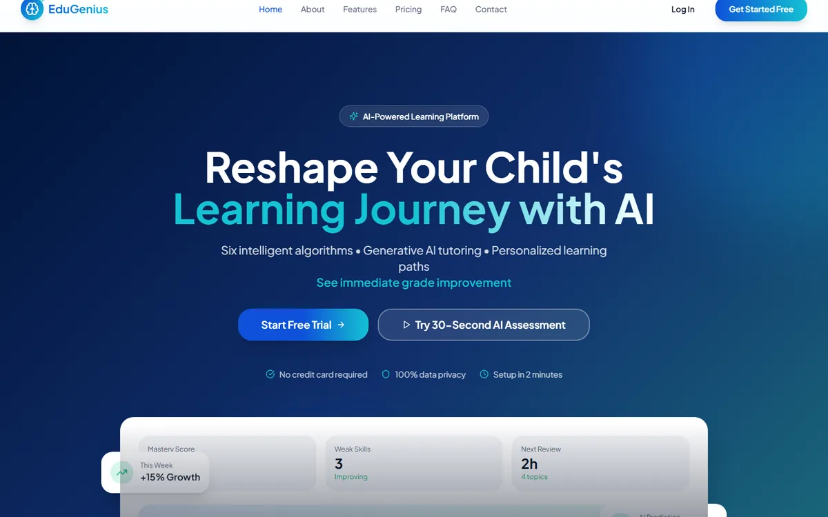AI Teachers project cover for Tutoring Platform