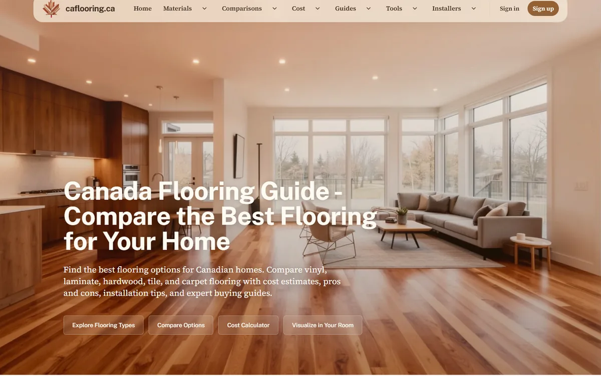 CA Flooring project cover for Flooring Comparison Guide