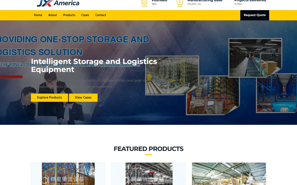 JX America project cover for Industrial Solutions