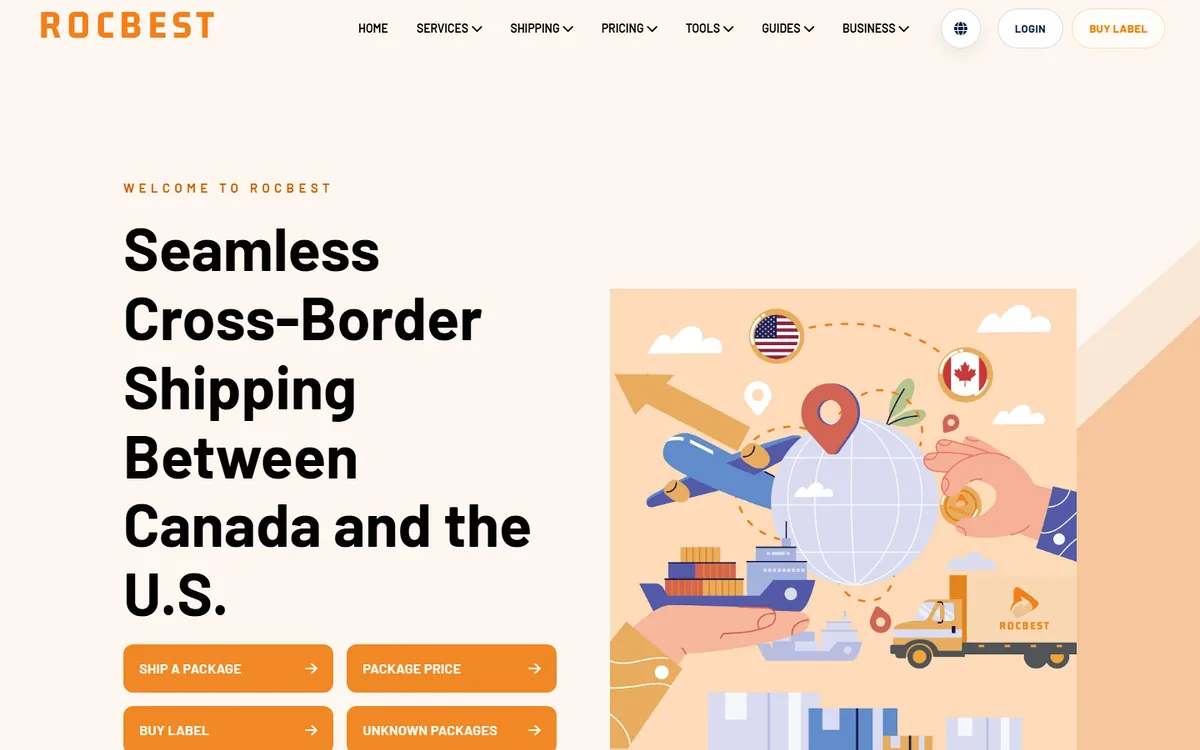 RocBest project cover for Cross-Border Shipping Support Platform